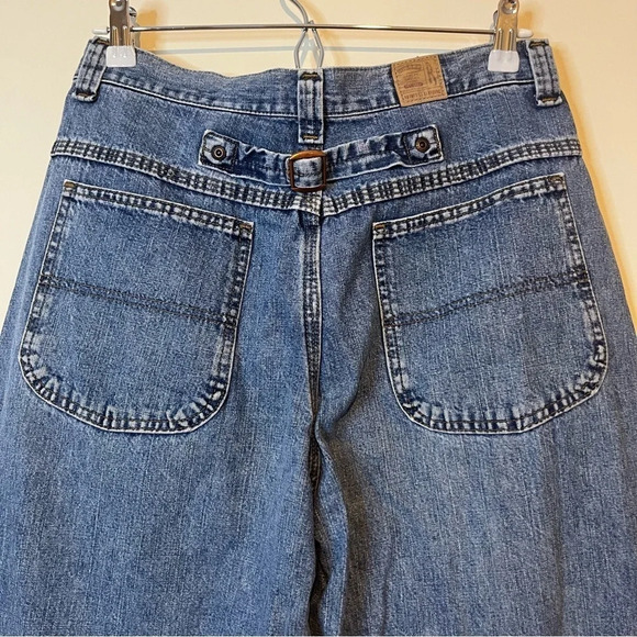 VTG RIDERS Mom Style Y2K High Waisted 100% Cotton Light Wash Jeans - Picture 6 of 9